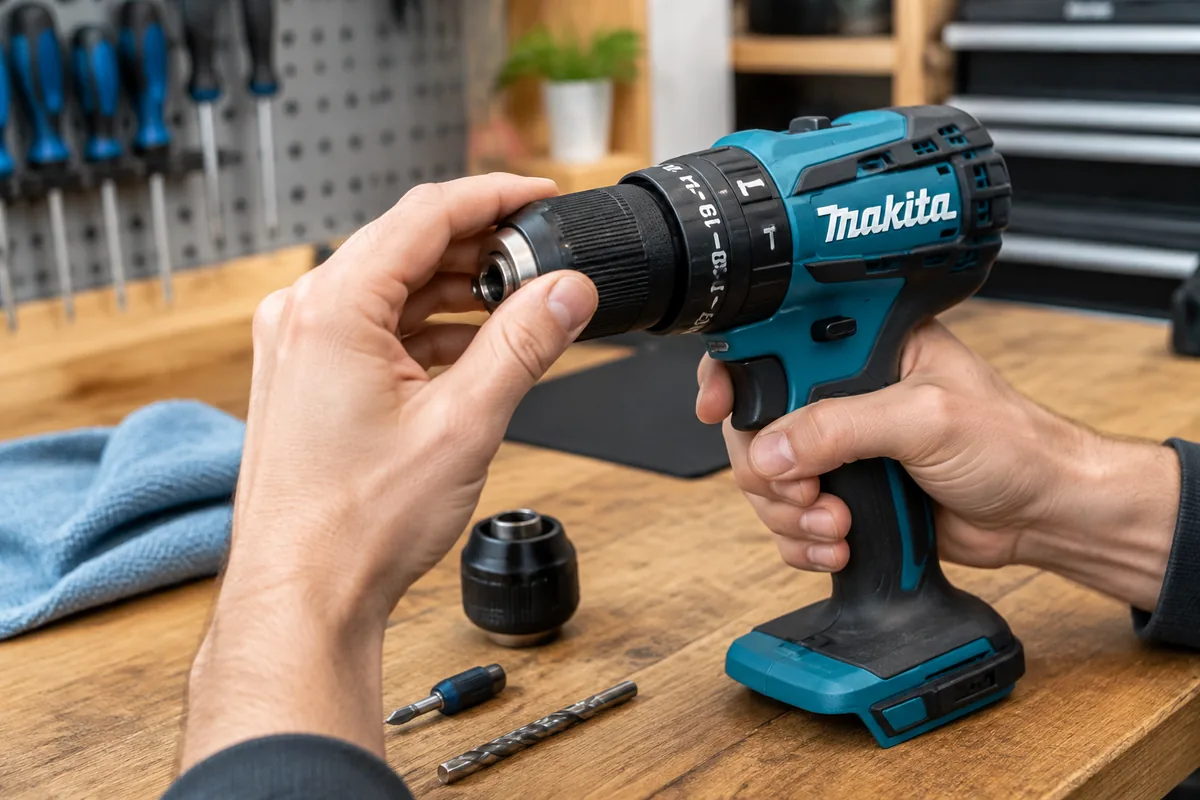 Comment réparer une perceuse-visseuse Makita dont le mandrin ne serre plus le foret ?