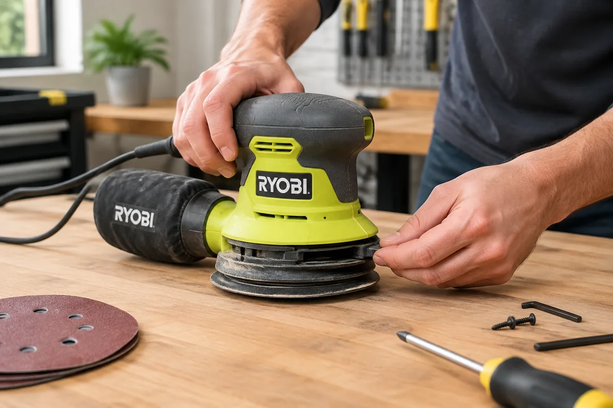 Ryobi : ponceuse excentrique qui vibre anormalement, quelles solutions ?