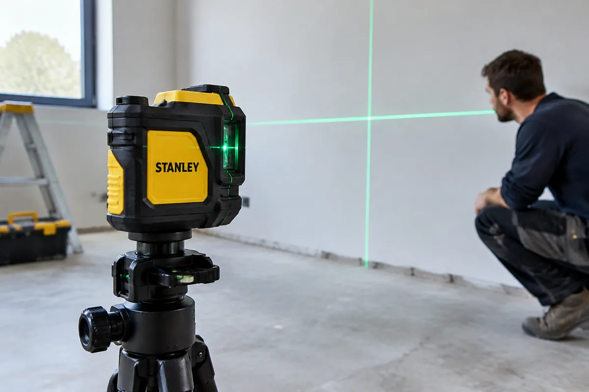 Niveau laser Stanley qui projette des lignes décalées : que vérifier ?