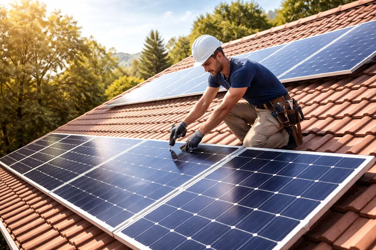 Comment installer des panneaux solaires sur un toit en pente