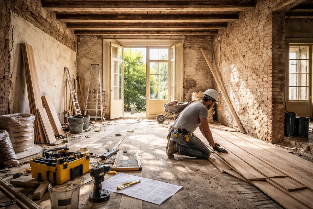 Comment réaliser un chantier de rénovation dans une maison ancienne