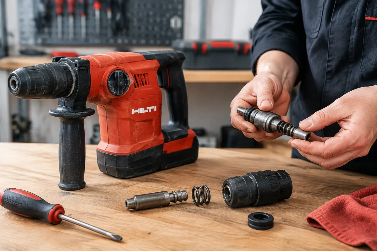 Quelle pièce remplacer lorsqu’un perforateur Hilti ne frappe plus ?